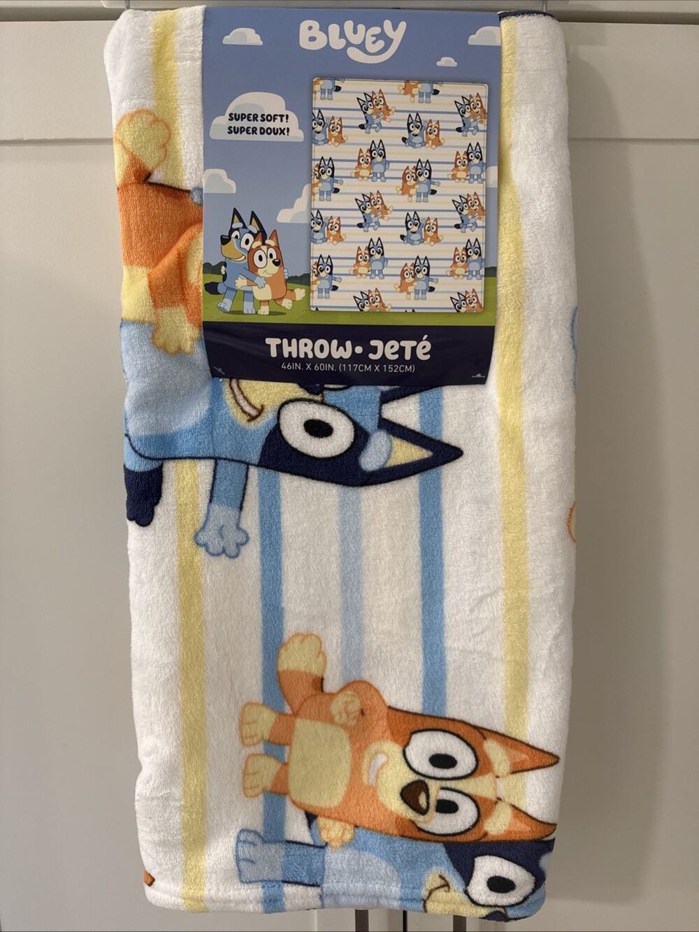 Bluey Bluey & Bingo Super Soft Throw Blanket 46 x 60 Polyester Multicolor